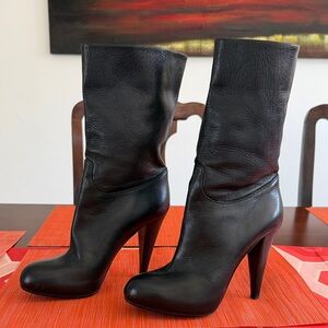 Bally Edde Black Leather Boots - read description